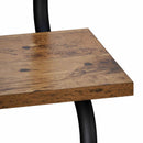 4-lags væghylde Gammelt træ 80 x 24,5 x 104 cm Konstrueret træ