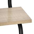 Væghylde med 2 etager Sonoma-eg 80 x 24,5 x 61 cm