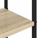 Knagerække med sko bænk Sonoma-eg 120,5 x 34 x 190 cm