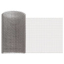 Netskærm 20 x 500 cm 3 Mesh Rustfrit stål 201 Sølv