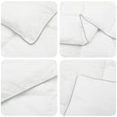 Duvet og Pude Sæt 200 x 200 cm Vinter 350 gsm Bambusfiber Hvid