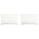 Hovedpude 2 stk. 30 x 50 cm Bambusfiber Hvid