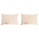 Hovedpude 2 stk. 30 x 50 cm Hele sæsoner Kapok Fiber Beige