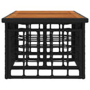 Havemøbel Bord Sort og naturlig 100 x 55 x 37 cm