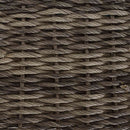 Havemøbel Bord Grå og sort 55 x 55 x 37 cm PE Rattan og Glas