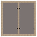Havemøbel Bord Beige og sort 55 x 55 x 37 cm PE Rattan og Glas