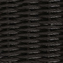 Havemøbel Bord Sort 100 x 55 x 37 cm PE Rattan og Glas