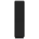 Highboard Sort 79 x 41 x 151 cm Konstrueret træ
