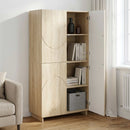 Highboard Sonoma-eg 79x41x151 cm Konstrueret træ
