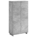 Highboard Betongrå 79 x 41 x 151 cm Konstrueret træ