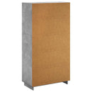 Highboard Betongrå 79 x 41 x 151 cm Konstrueret træ