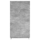 Highboard Betongrå 79 x 41 x 151 cm Konstrueret træ