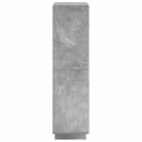 Highboard Betongrå 79 x 41 x 151 cm Konstrueret træ