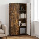 Highboard Røget eg 79 x 41 x 151 cm Konstrueret træ