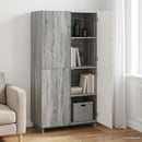 Highboard Grå Sonoma 79 x 41 x 151 cm Konstrueret træ