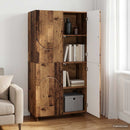 Highboard Egetræ 79 x 41 x 151 cm Konstrueret træ