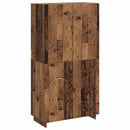 Highboard Egetræ 79 x 41 x 151 cm Konstrueret træ