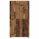 Highboard Egetræ 79 x 41 x 151 cm Konstrueret træ