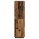 Highboard Egetræ 79 x 41 x 151 cm Konstrueret træ