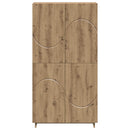 Highboard Artisan-eg 79 x 41 x 151 cm Konstrueret træ