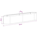 Hævet Havebed Galvaniseret stål 220 x 40 x 40 cm Stål