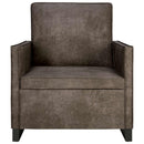 Enkelsofa Mørkegrå 70 x 81 x 82 cm Faux suedestof