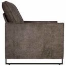 Enkelsofa Mørkegrå 70 x 81 x 82 cm Faux suedestof