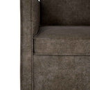 Sofa Sæt 2 pcs Mørkegrå Faux suedestof
