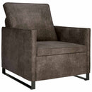 Sofa Sæt 2 pcs Mørkegrå Faux suedestof