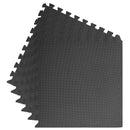 Poolbundmåtte 6 pcs Sort 2,16 ㎡ EVA skum
