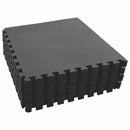 Poolbundmåtte 24 pcs Sort 8,64 ㎡ EVA skum