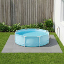 Poolbundmåtte 24 pcs Grå 8,64 m² EVA skum