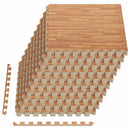 Poolbundmåtte 40 pcs træ 14,4 m² EVA skum