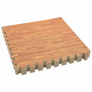 Poolbundmåtte 50 pcs træ 18 m² EVA skum