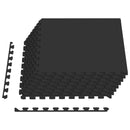 Poolbundmåtte 24 pcs Sort 8,64 m² EVA skum