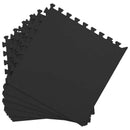 Poolbundmåtte 40 pcs Sort 14,4 m² EVA skum
