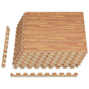 Poolbundmåtte 6 pcs træ 2,16 m² EVA skum