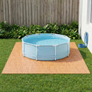 Poolbundmåtte 12 pcs træ 4,32 m² EVA skum