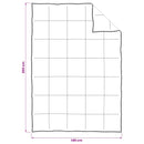 Dynebetræk Sæt 2 stk. 140 x 200 cm Sommer 1050 gsm Beige