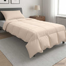 Dynebetræk Sæt 2 stk. 135 x 200 cm Vinter 350 gsm Beige