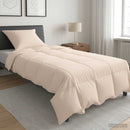 Dynebetræk Sæt 2 stk. 135 x 200 cm Vinter 350 gsm Beige