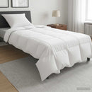 Dynebetræk Sæt 2 stk. 140 x 200 cm Vinter Bambus Hvid