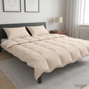 Dynebetræk Sæt 2 stk. 200 x 200 cm 250 gsm Naturlig Kapok Beige
