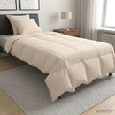 Dynebetræk Sæt 2 stk. 135 x 220 cm 250 gsm Naturlig Kapok Beige