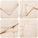 Dynebetræk Sæt 2 stk. 135 x 220 cm Hele sæsoner Kapok Fiber