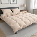 Dynebetræk Sæt 2 stk. 240 x 220 cm Kapok og Polyester Beige