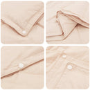 Dynebetræk Sæt 2 stk. 200 x 200 cm Kapok og Polyester Beige