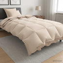 Dynebetræk Sæt 2 stk. 155 x 220 cm Kapok og Polyester Beige