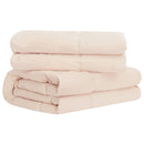 Dynebetræk Sæt 2 stk. 200 x 220 cm Kapok og Polyester Beige