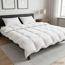 Duvet og Pude Sæt 3 stk. 240 x 220 cm Vinter 1800 g/pc Hvid